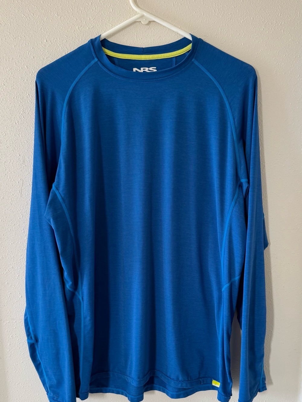 NRS Men's Sz Large Blue Long Sleeve Performance Shirt NW River Supply
